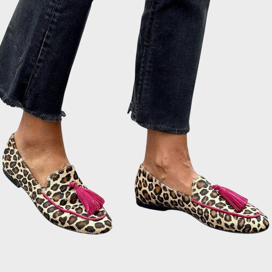 Mariana – Leopard-Print Loafers