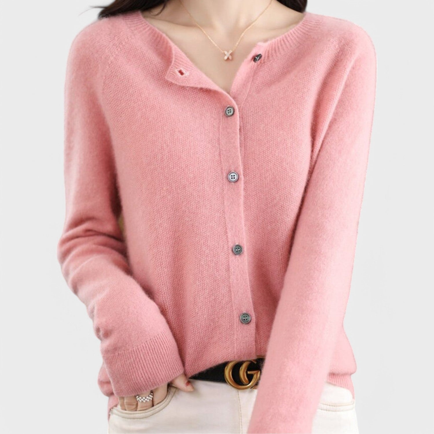 Jessica – Cashmere Knit Cardigan