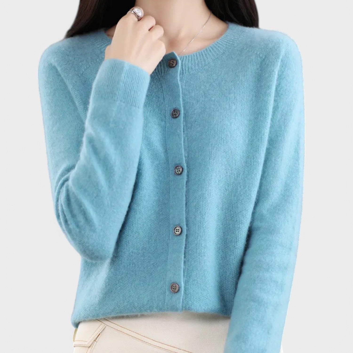 Jessica – Cashmere Knit Cardigan