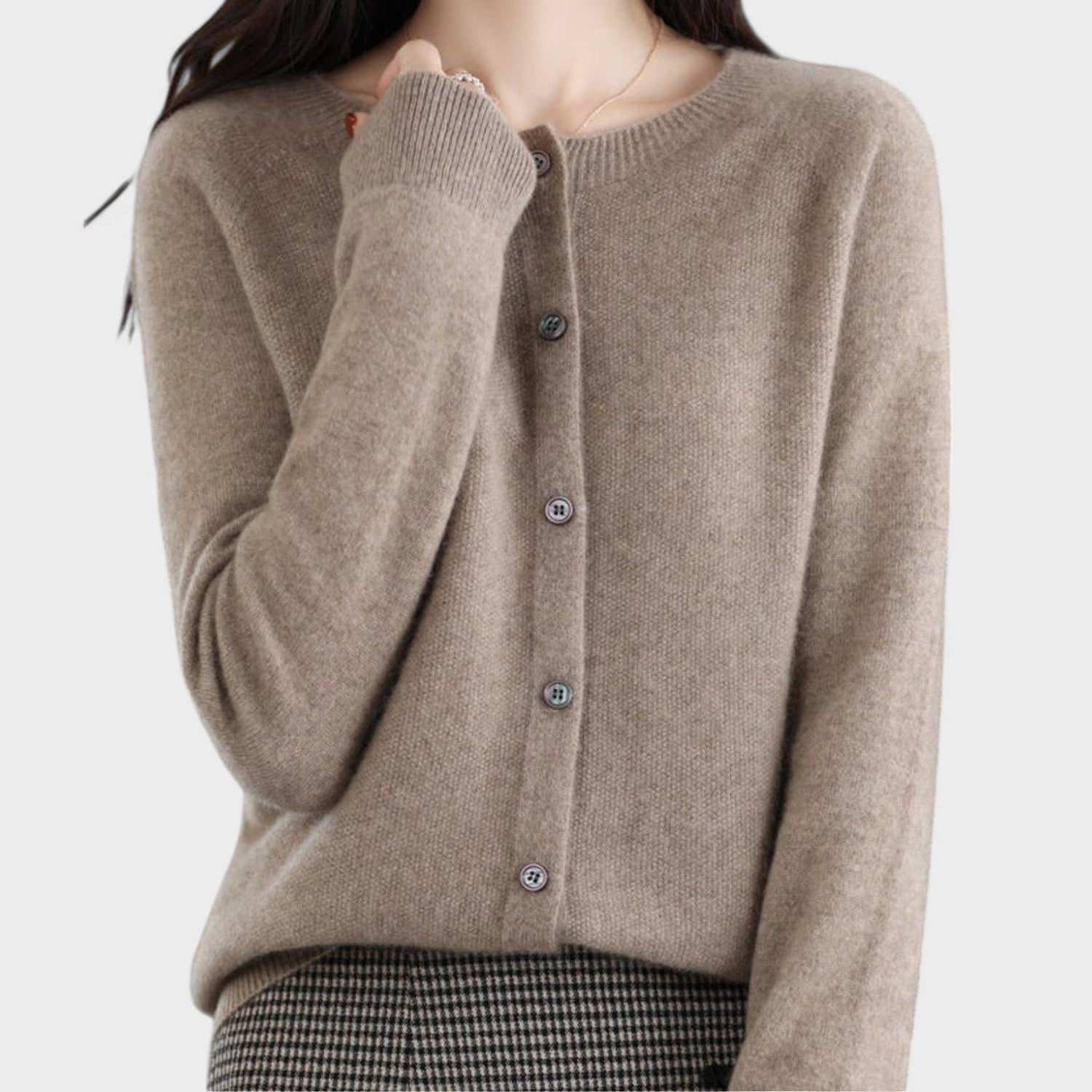 Jessica – Cashmere Knit Cardigan