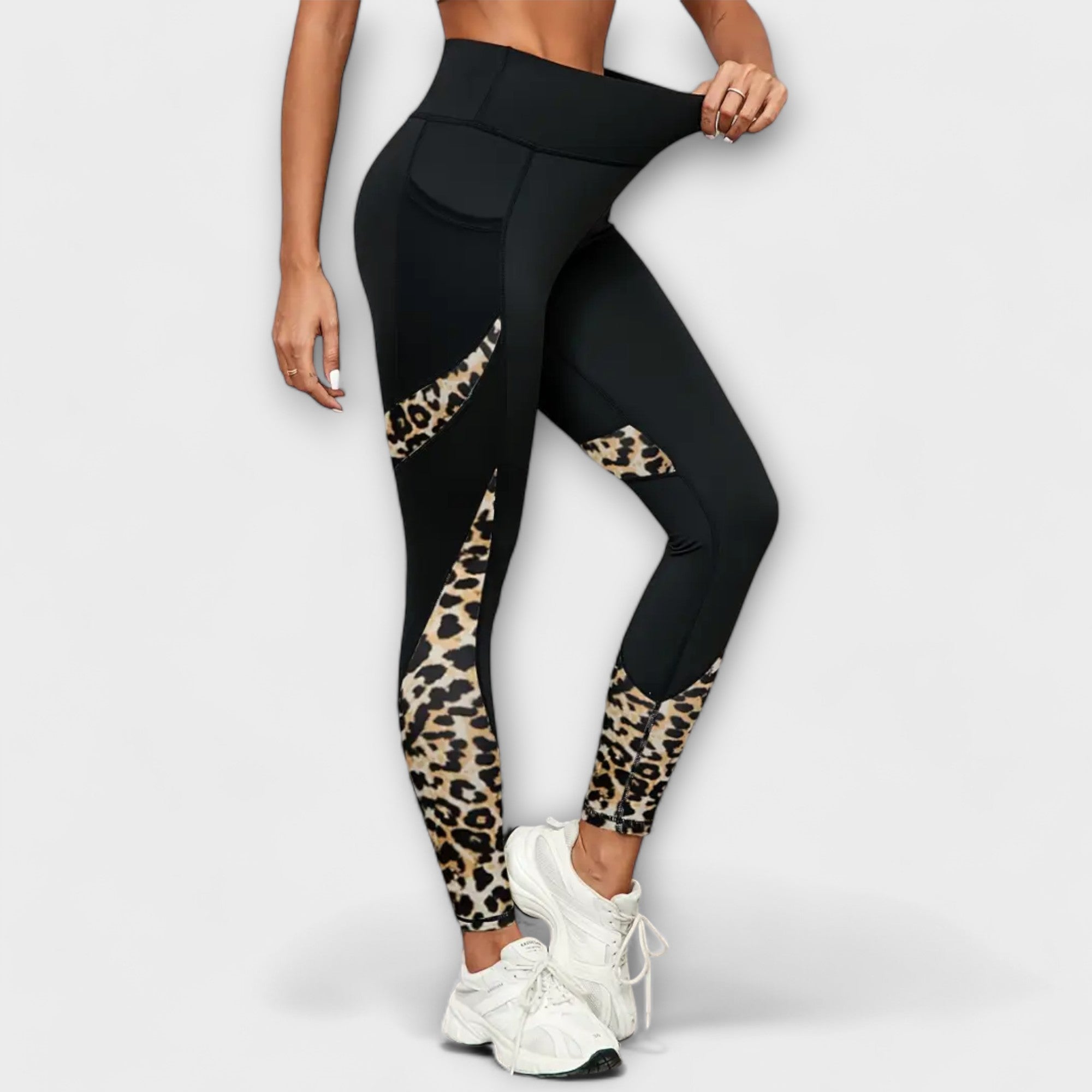 Carmo - High-Waist Leopard Print Leggings