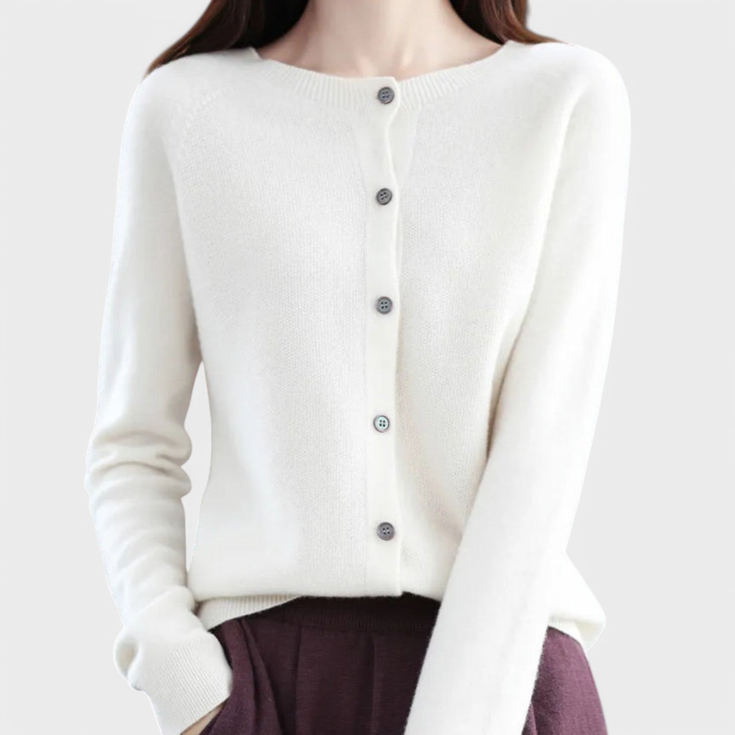 Jessica – Cashmere Knit Cardigan
