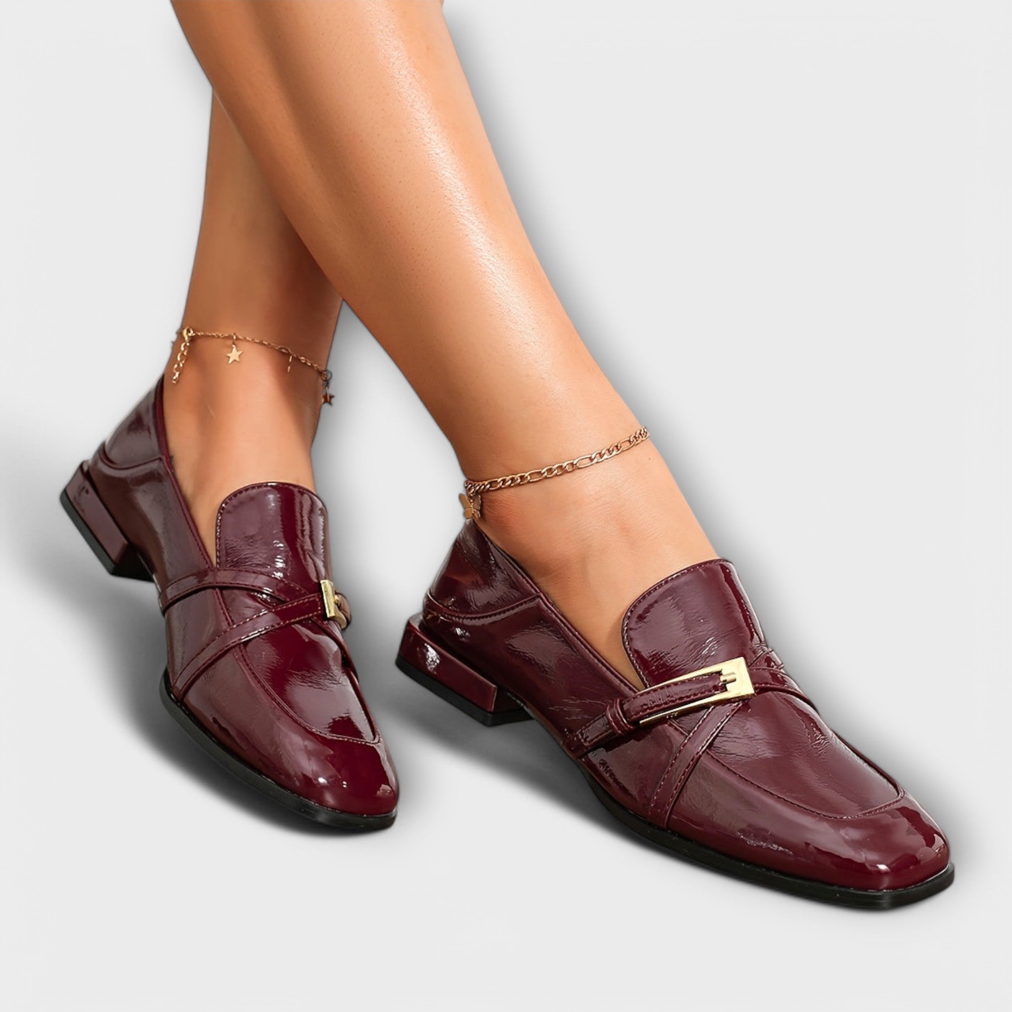 Isabel - Burgundy Loafers