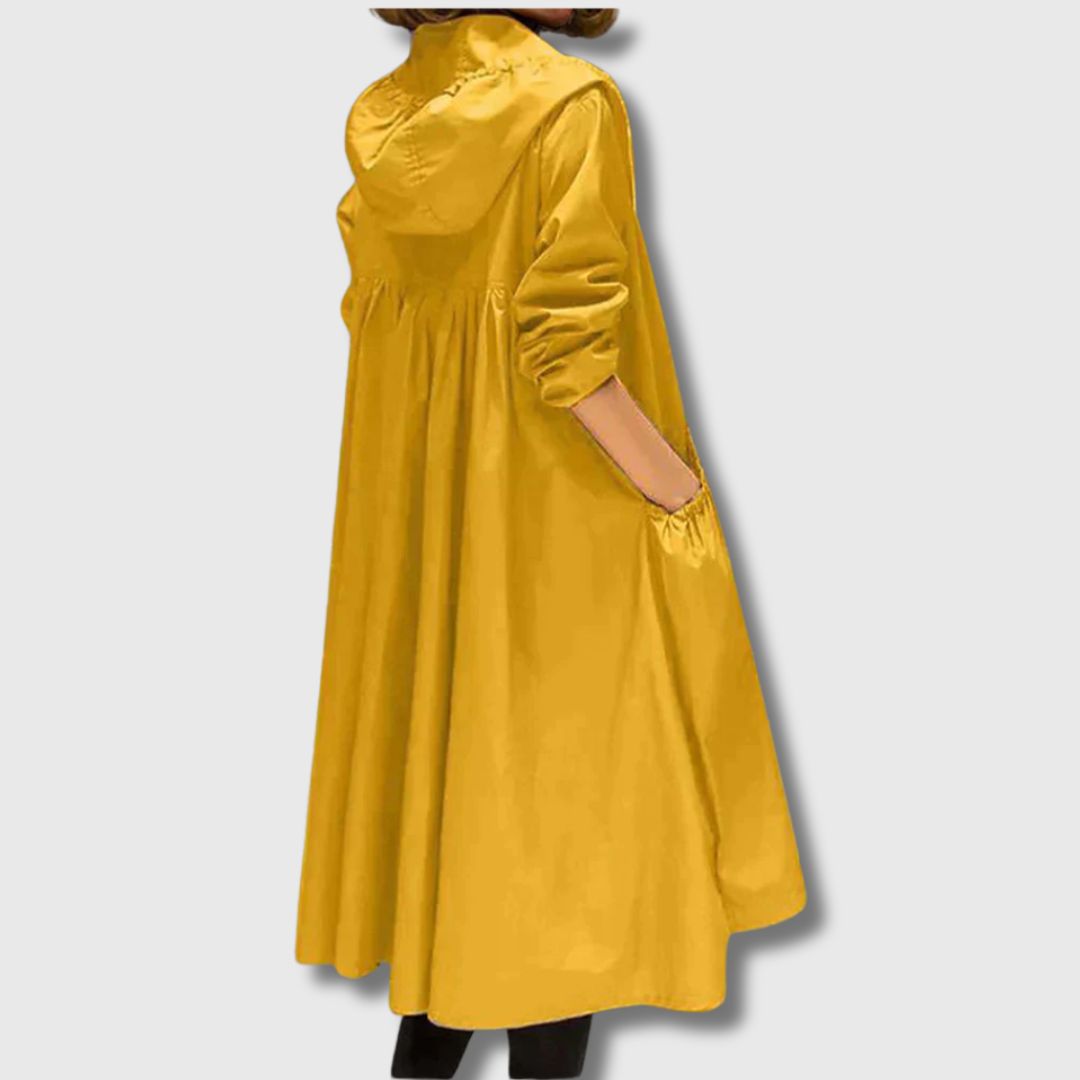 Roberta - Long Trench Coat for Comfort