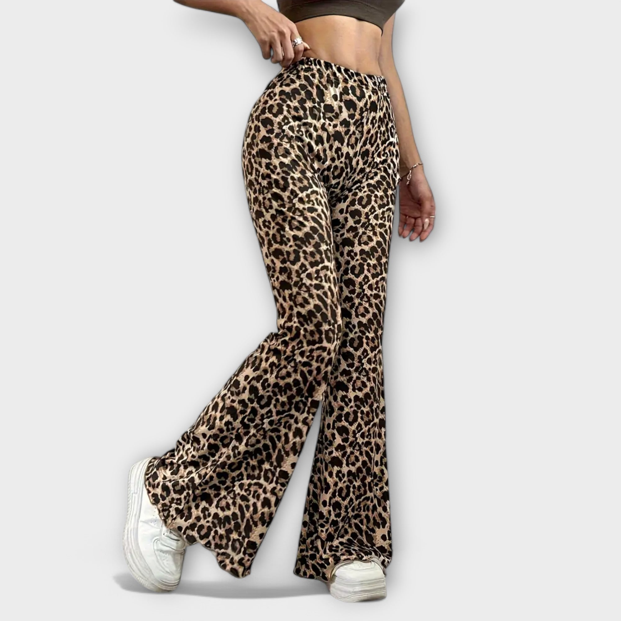 Berenice - Leopard Bootcut Pants