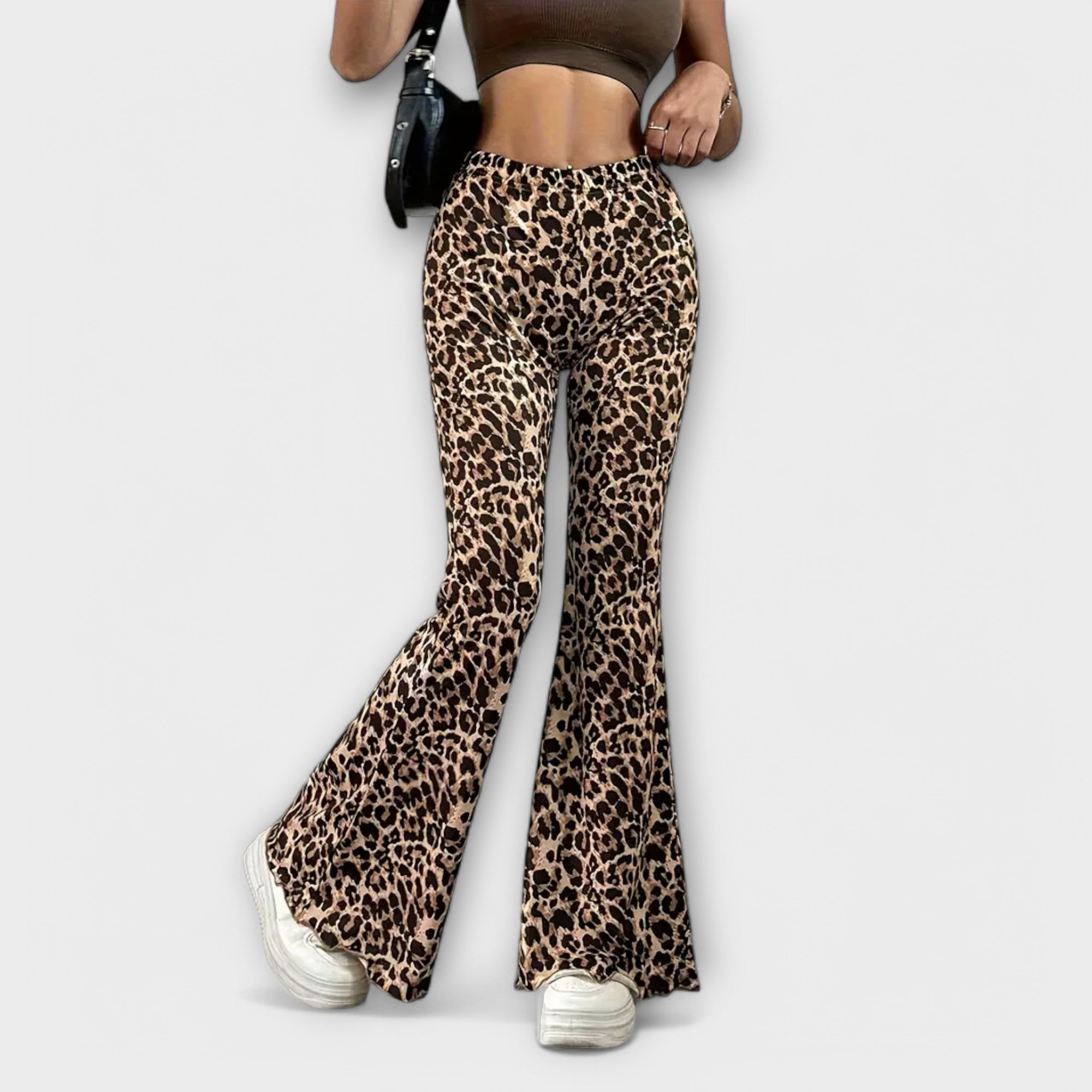 Berenice - Leopard Bootcut Pants