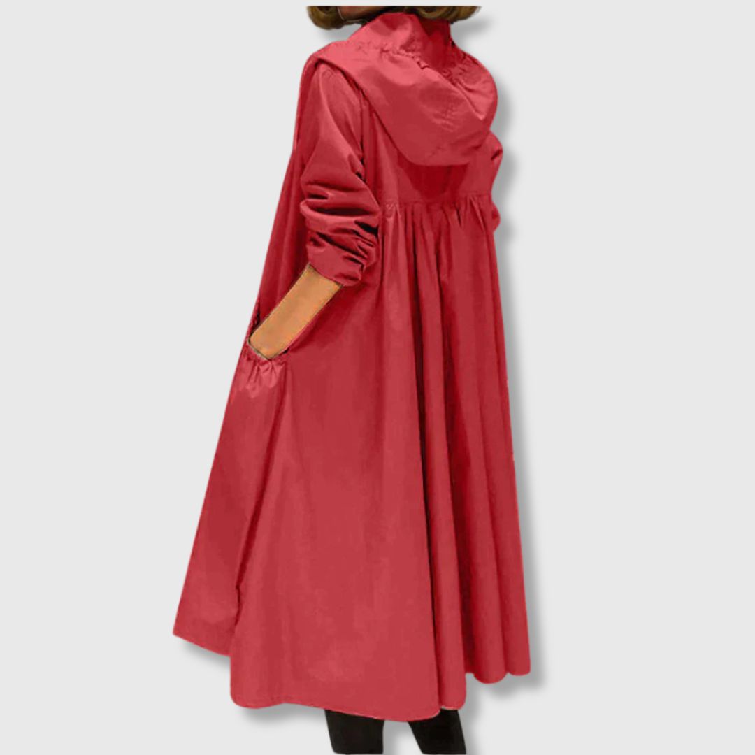 Roberta - Long Trench Coat for Comfort