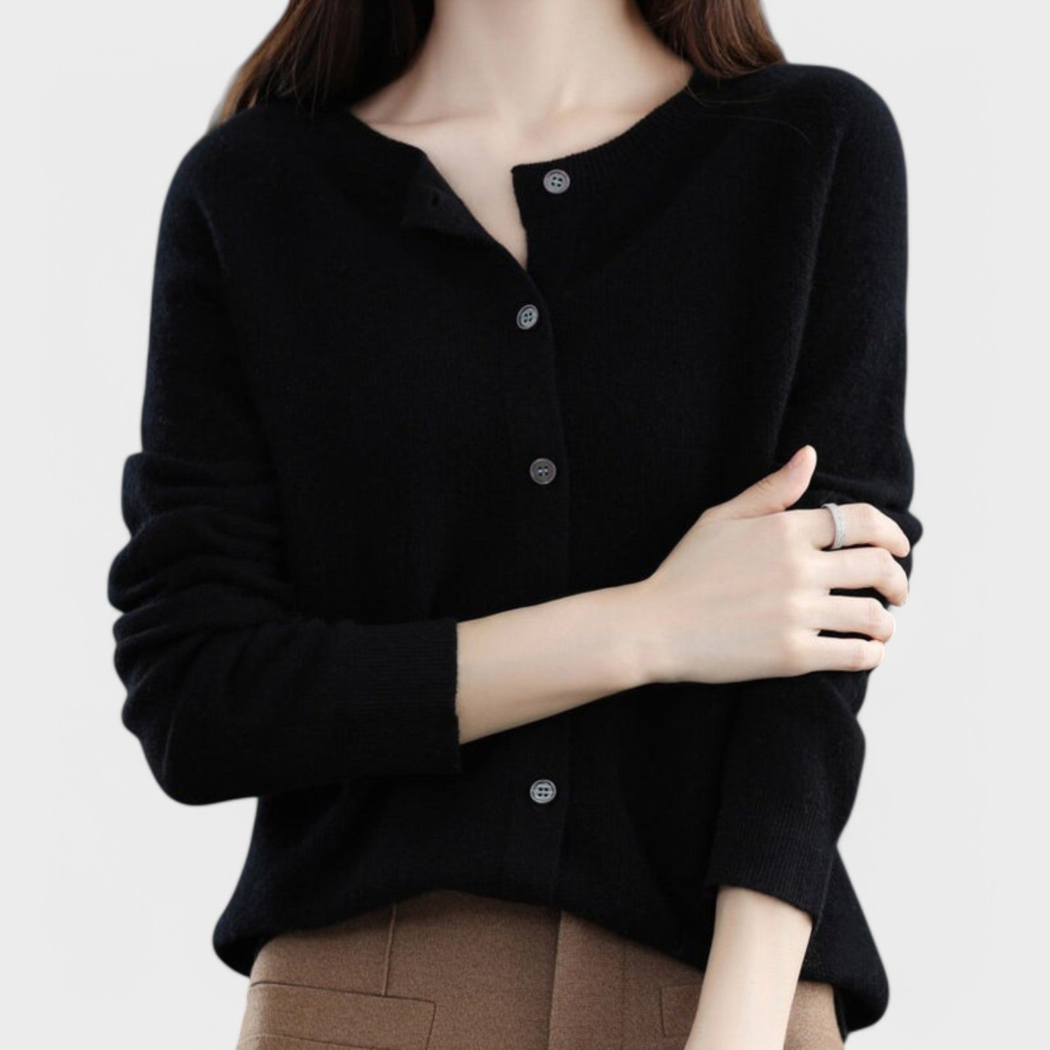 Jessica – Cashmere Knit Cardigan