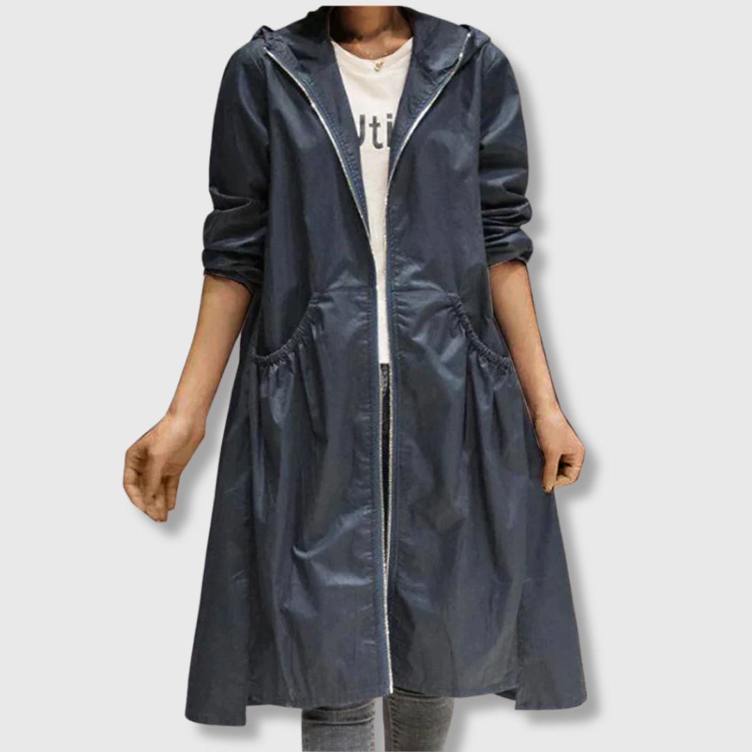 Roberta - Long Trench Coat for Comfort