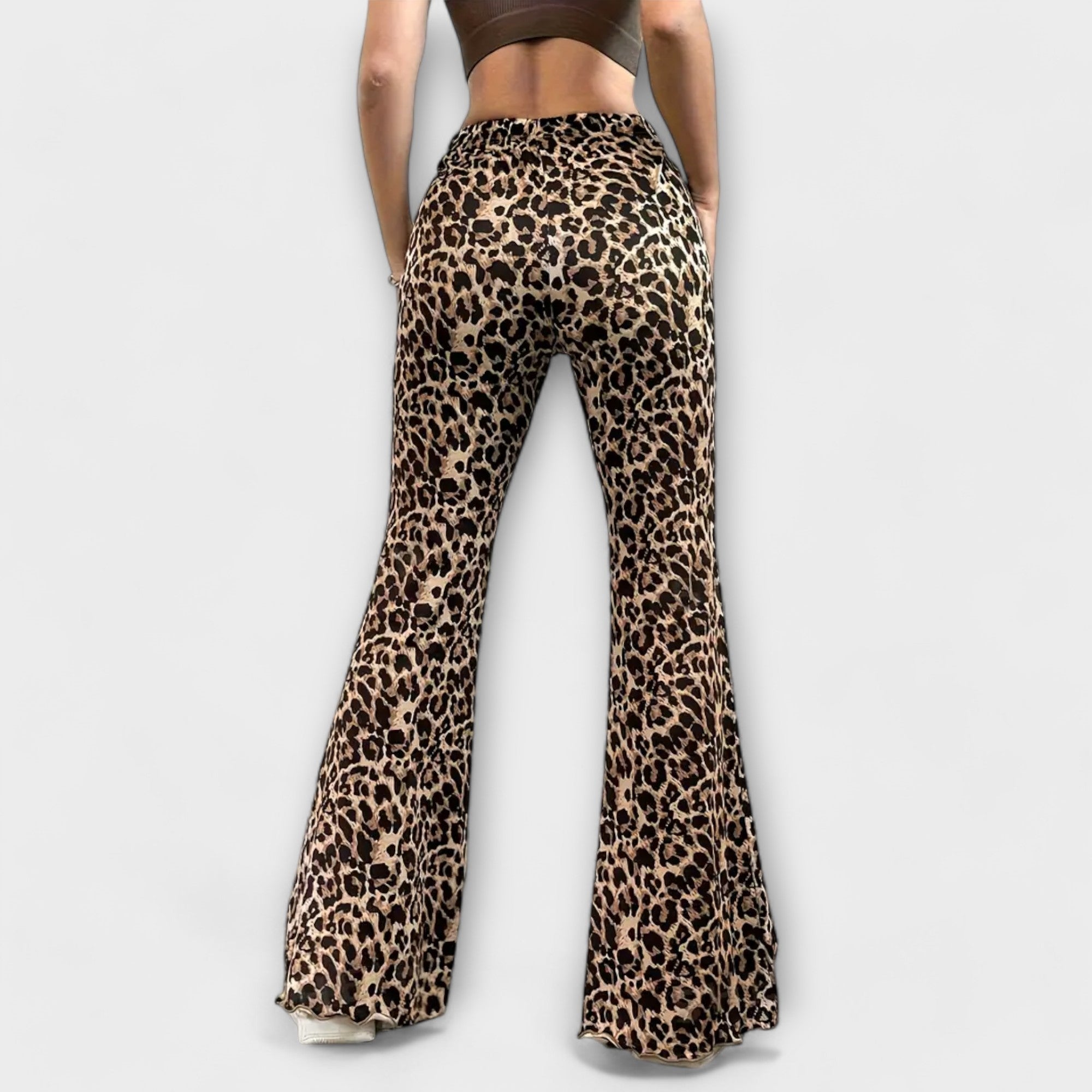 Berenice - Leopard Bootcut Pants