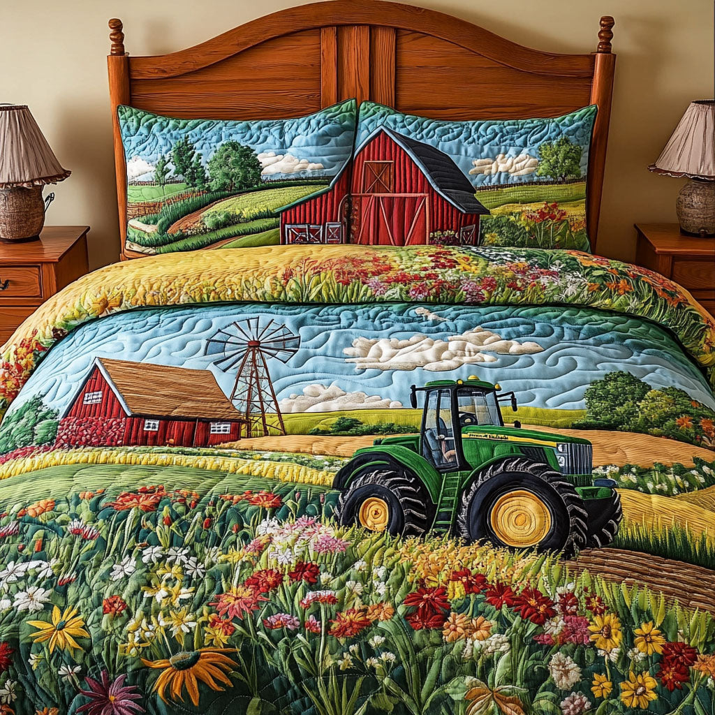 Farm 3-Piece Quilted Bedding Set