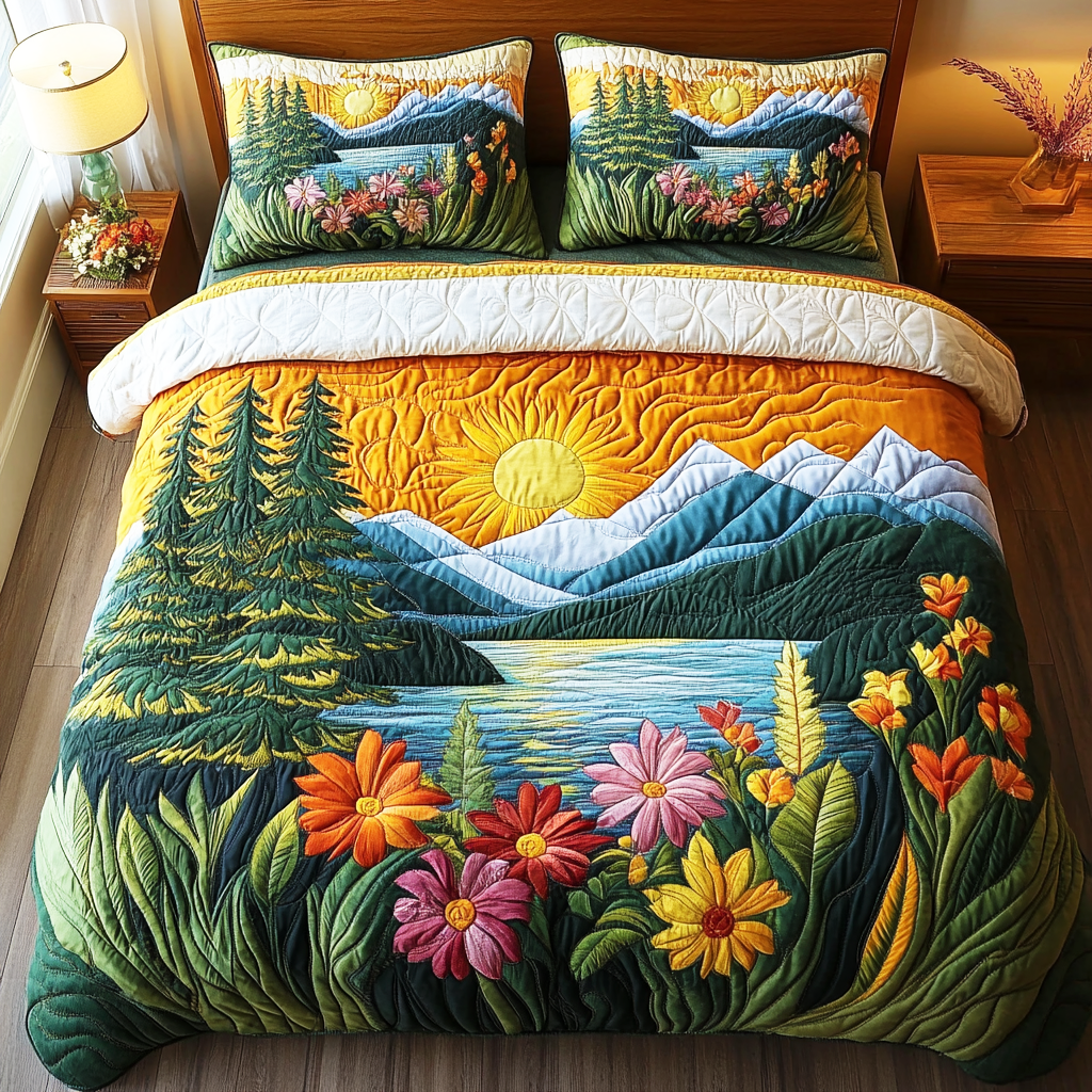 Woodland 3-Piece Quilted Bedding Set