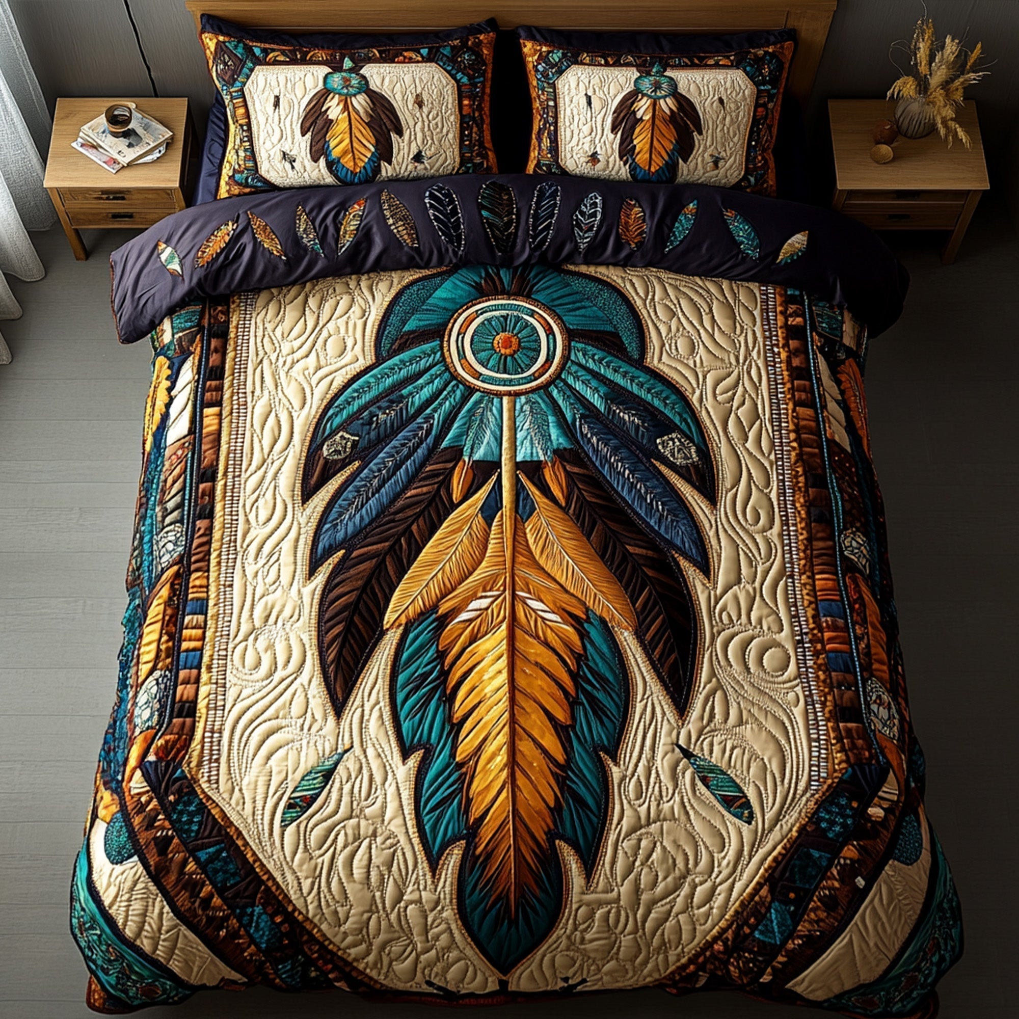 Dreamcatcher 3-Piece Quilted Bedding Set