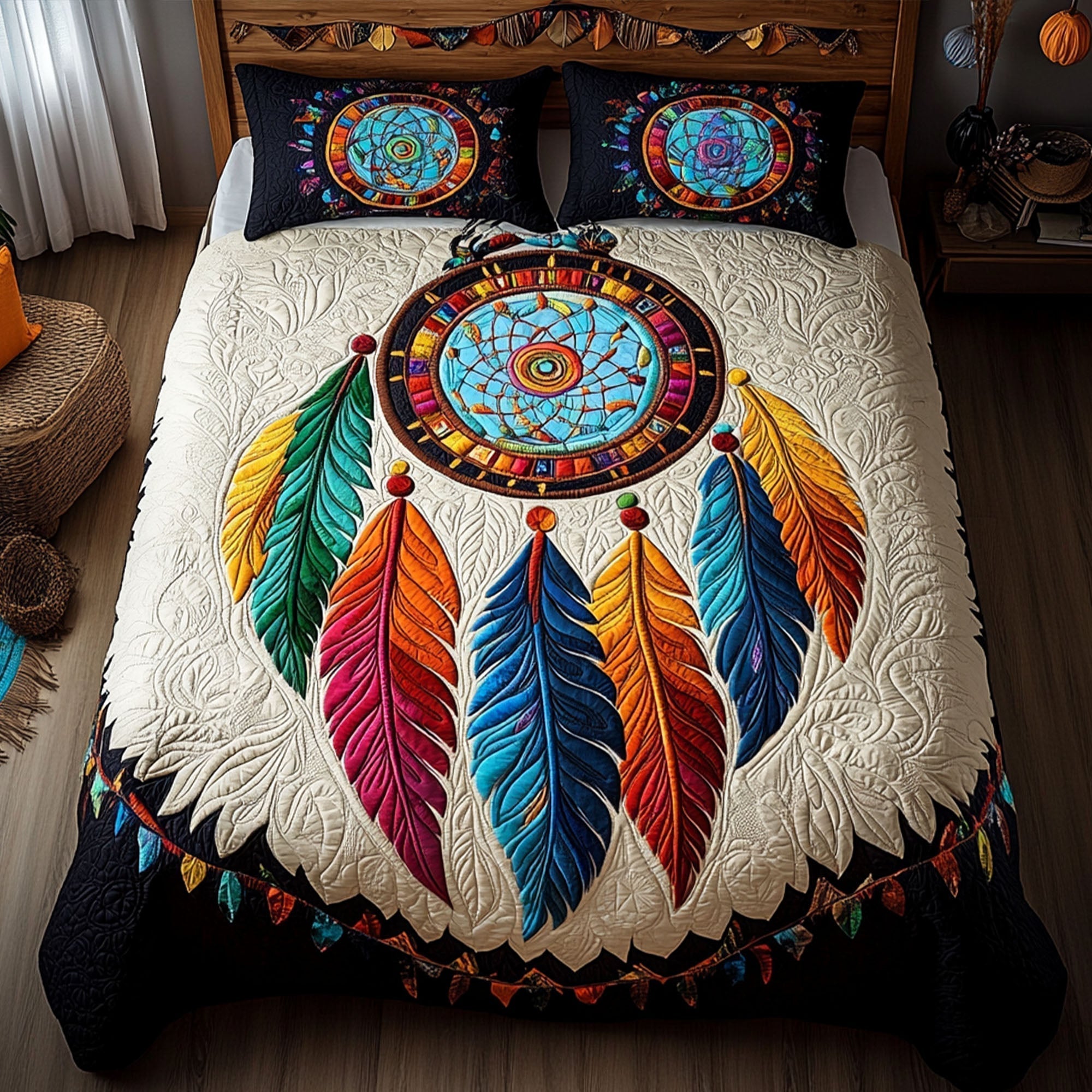 Dreamcatcher 3-Piece Quilted Bedding Set