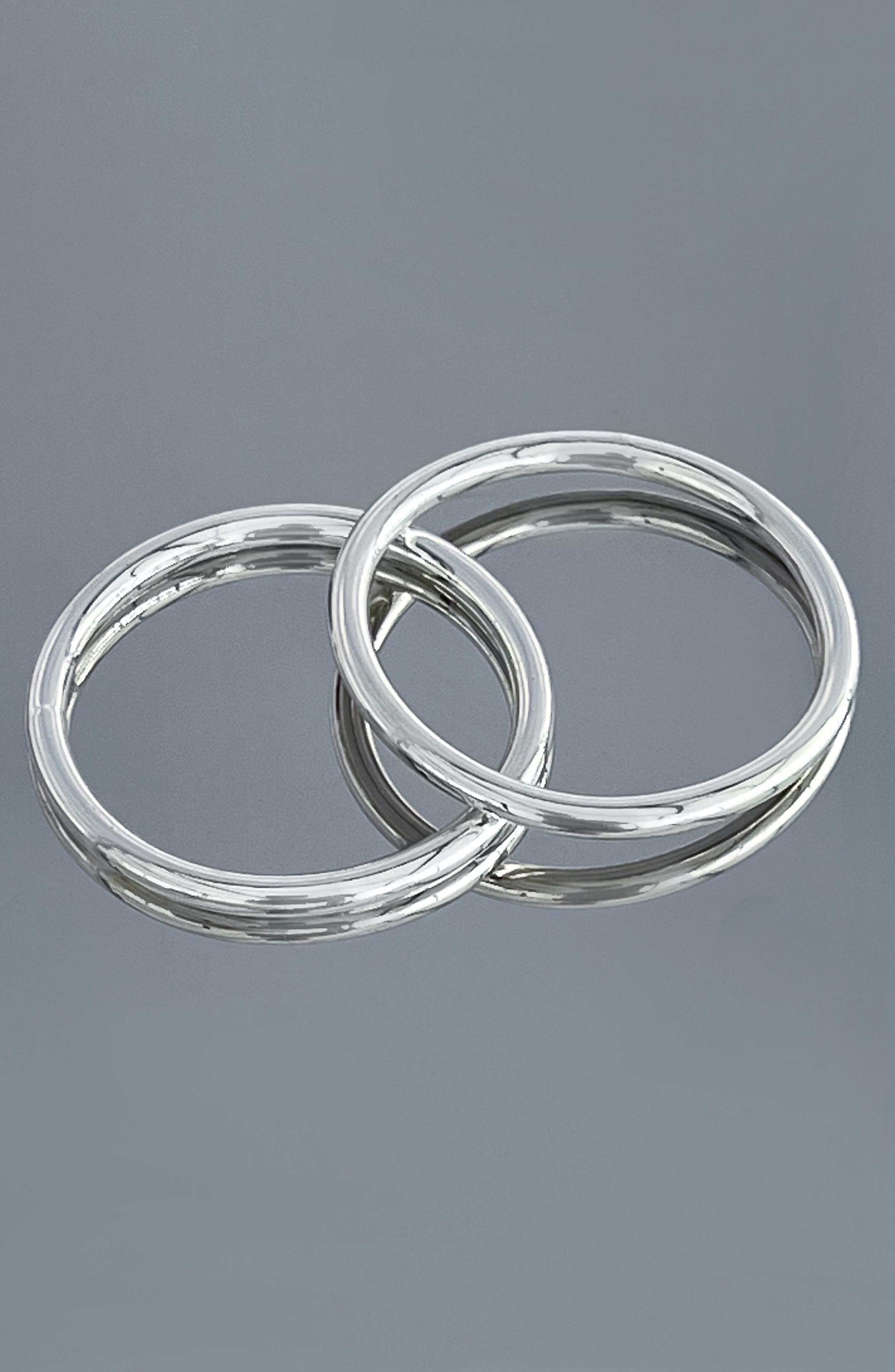 Velvet Bangle Pack - Silver