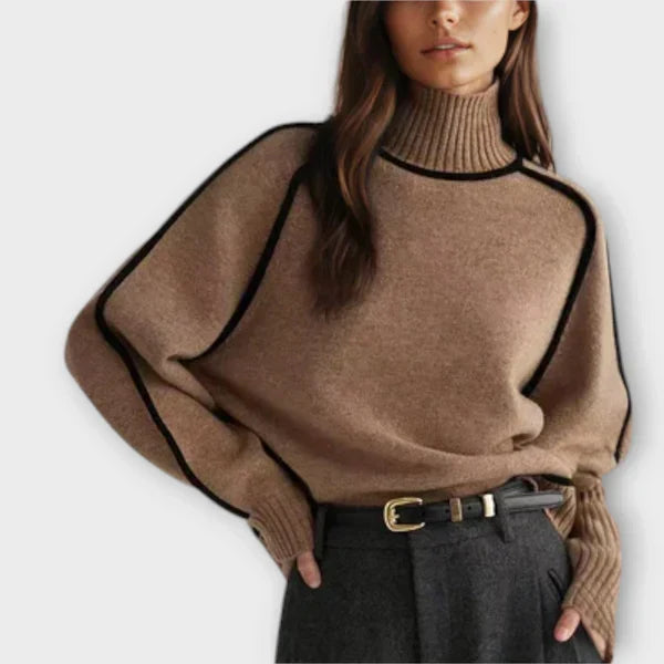 Emilia - Soft and Elegant High-Neck Sweater