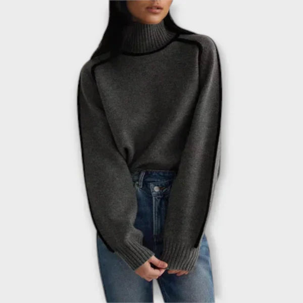 Emilia - Soft and Elegant High-Neck Sweater