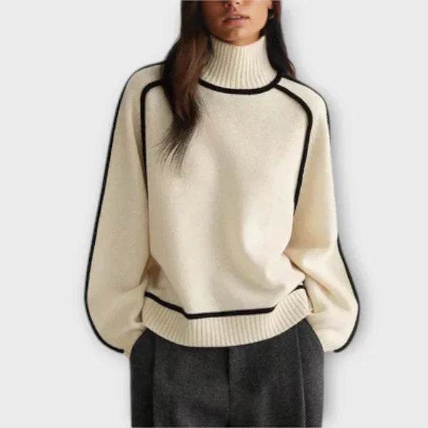 Emilia - Soft and Elegant High-Neck Sweater