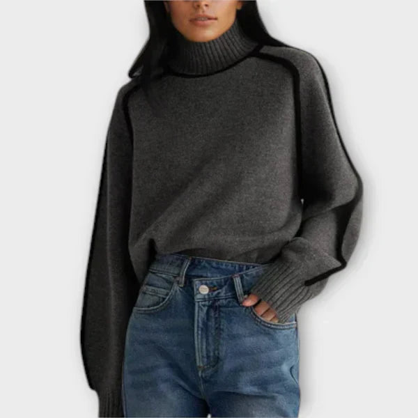 Emilia - Soft and Elegant High-Neck Sweater