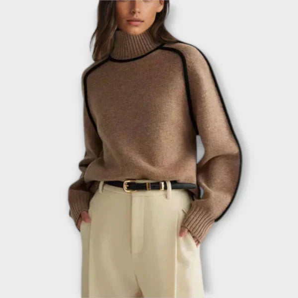 Emilia - Soft and Elegant High-Neck Sweater