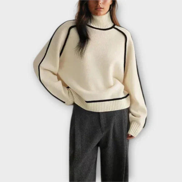 Emilia - Soft and Elegant High-Neck Sweater