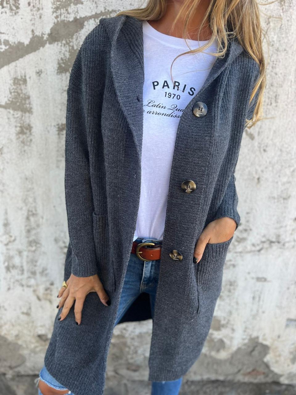 Sandra | Long and Elegant Knit Coat