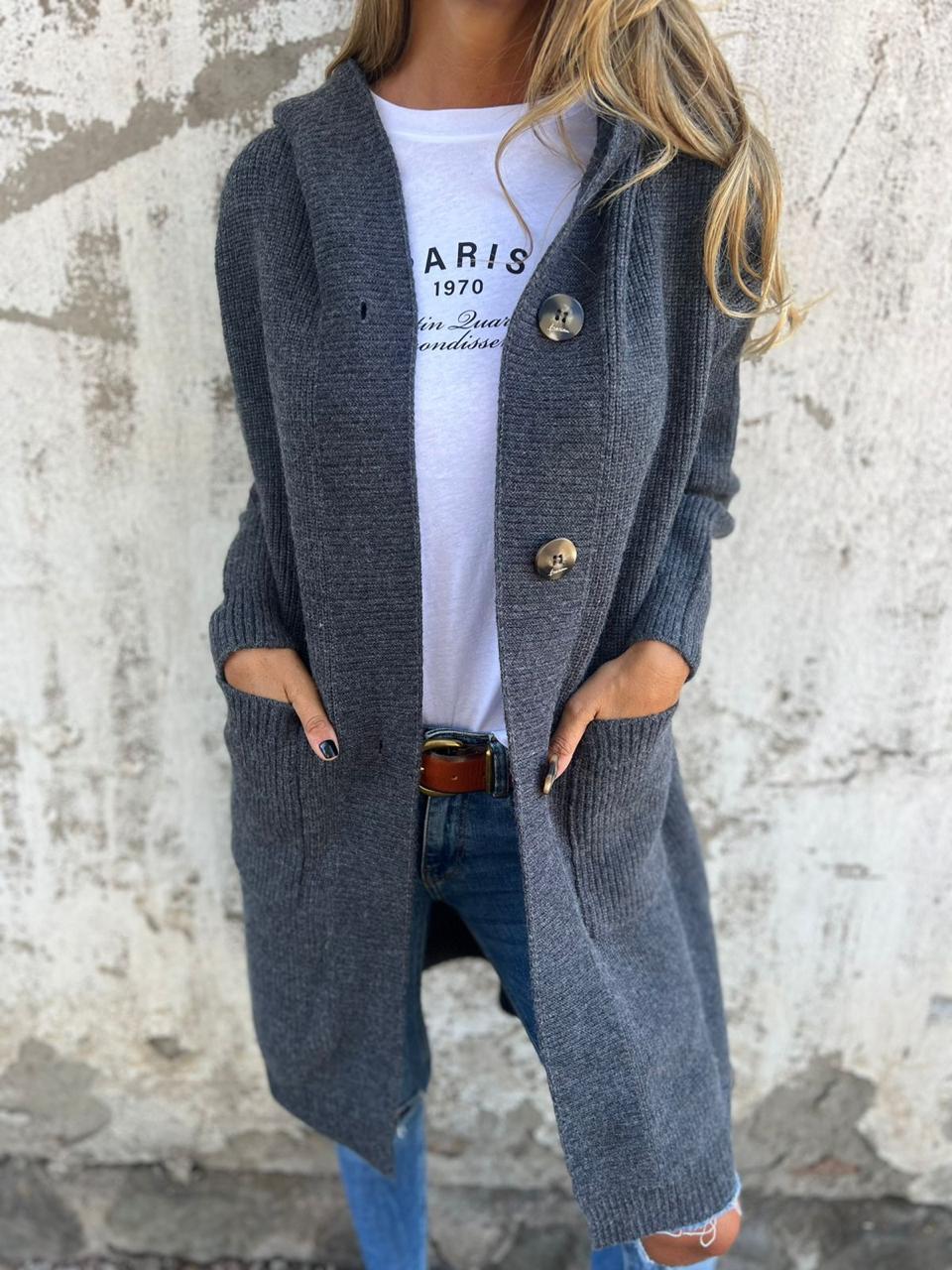 Sandra | Long and Elegant Knit Coat
