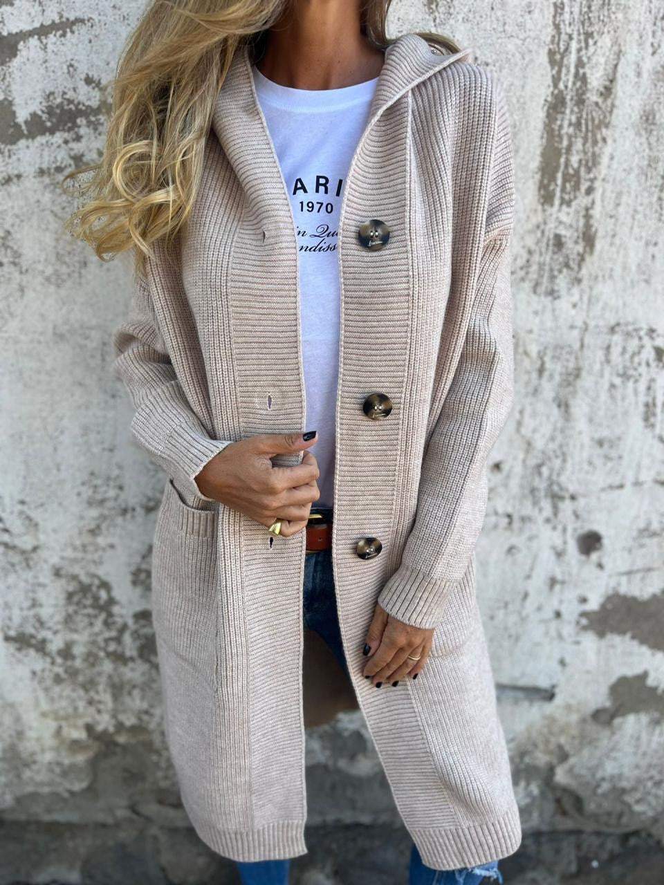 Sandra | Long and Elegant Knit Coat